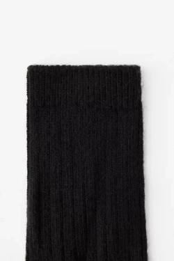 ZARA НОСКИ В РУБЧИК, ЧЕРНЫЙ