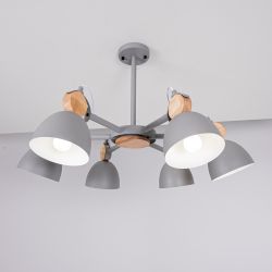 Люстра на штанге ROLLA 6 Gray