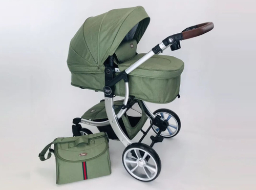 Детская коляска Luxmom 608 3в1 (зеленый)
