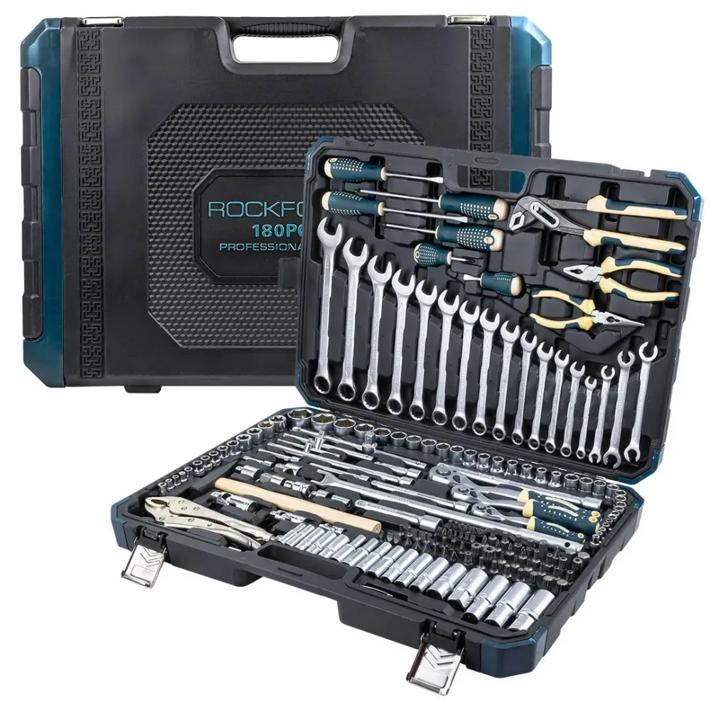 Набор инструментов 180пр. 1/4'', 3/8'', 1/2''(6гр.) RockFORCE LIGHT RF LIGHT-41802-5