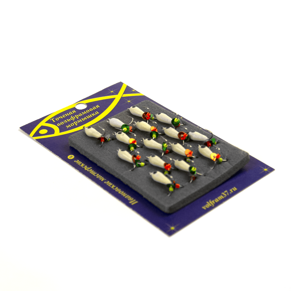 Мормышка вольфрамовая точеная "Чертик с фосфором" 4мм (15шт/уп)