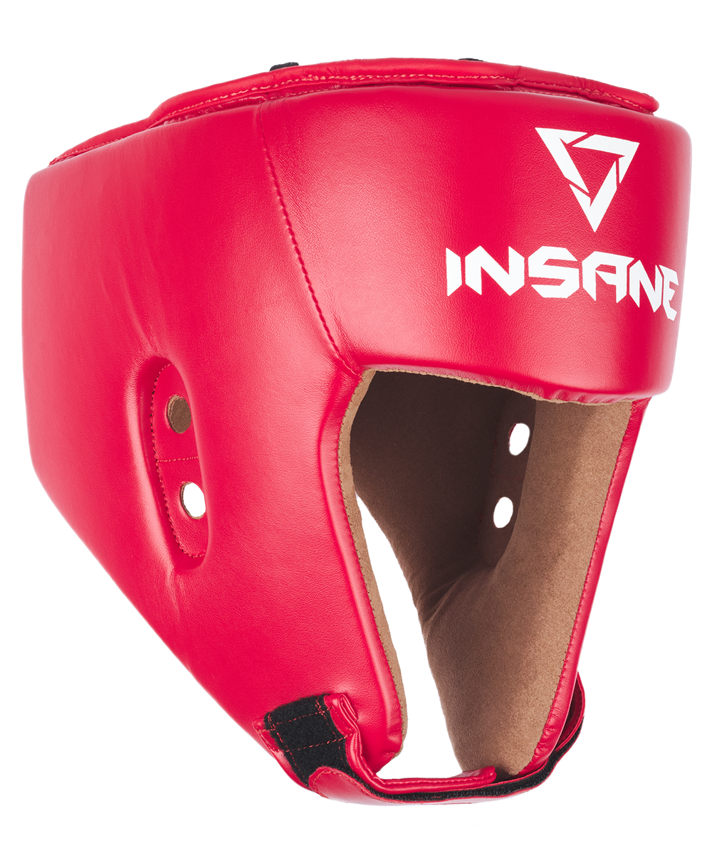 Шлем открытый взрослый AURUM, ПУ, красный