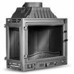 Каминная топка Kaw-met W4 LB (2 стекла левое) чугунная