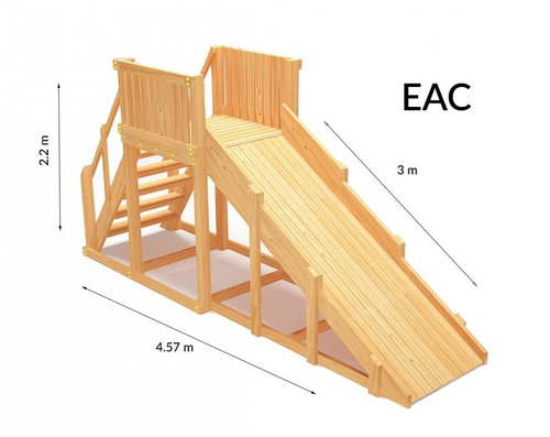 Зимняя горка TORUDA Север wood-2 (скат 3 м)