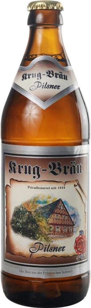 Пиво Круг-Брой Пилснер / Krug-Brau Pilsener 0.5 - стекло