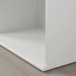Тумба под телевизор - IKEA SKRUVBY/СКРУВБИ ИКЕА, 38х140х216 см, белый/светло-коричневый