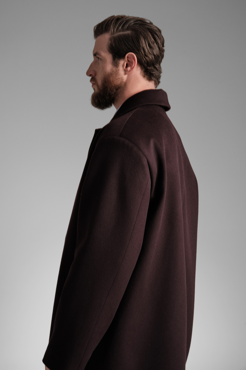 Пальто двубортное | burgundy