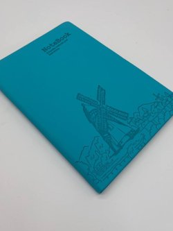 Блокнот 112 л. В5 25*17,5 см лин. морской волны  (7674-17)