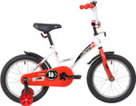 Велосипед 16" Novatrack Strike  белый-красный