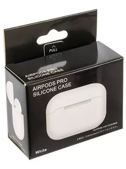 Чехол для наушников Airpods Pro Silicone Case White