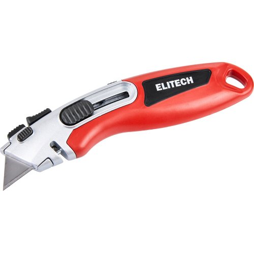 Нож строительный ELITECH с трапециевидным лезвием   410601