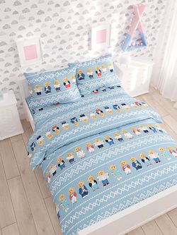 Постельное белье Сказка "Мишки" семейное Наволочка 50х70 см 2 шт Простынь 240х215 см Пододеяльник 145х215 см(2шт) , перкаль