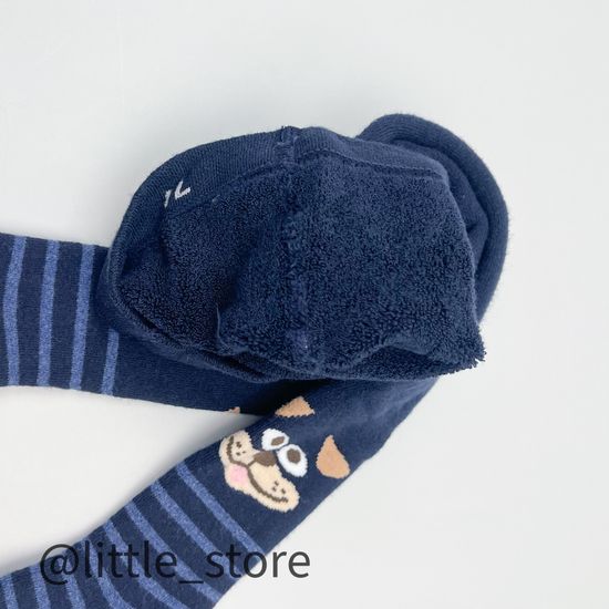 Колготки махровые Собачка, Темно-синие