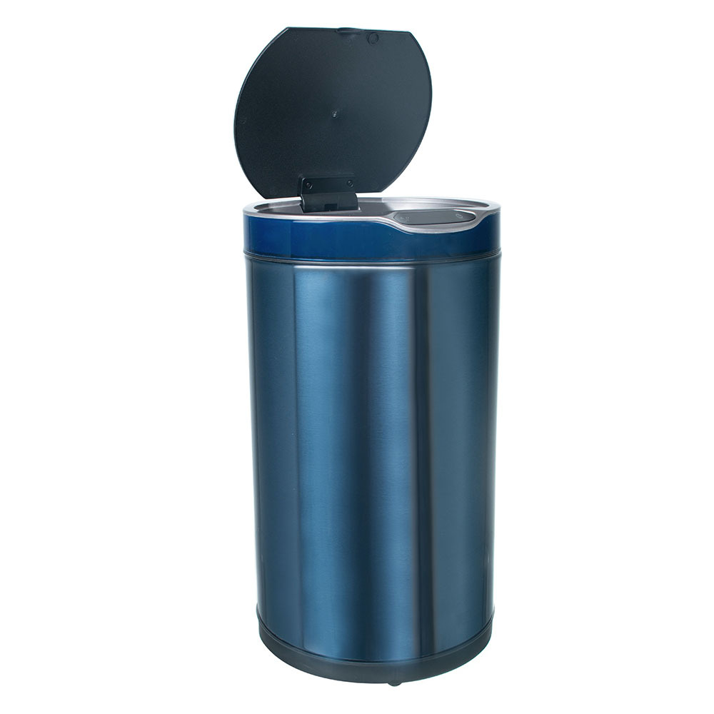 Ведро для мусора сенсорное, круглое, внутр ведро, Foodatlas JAH-9312, 12 л (сапфировый)
