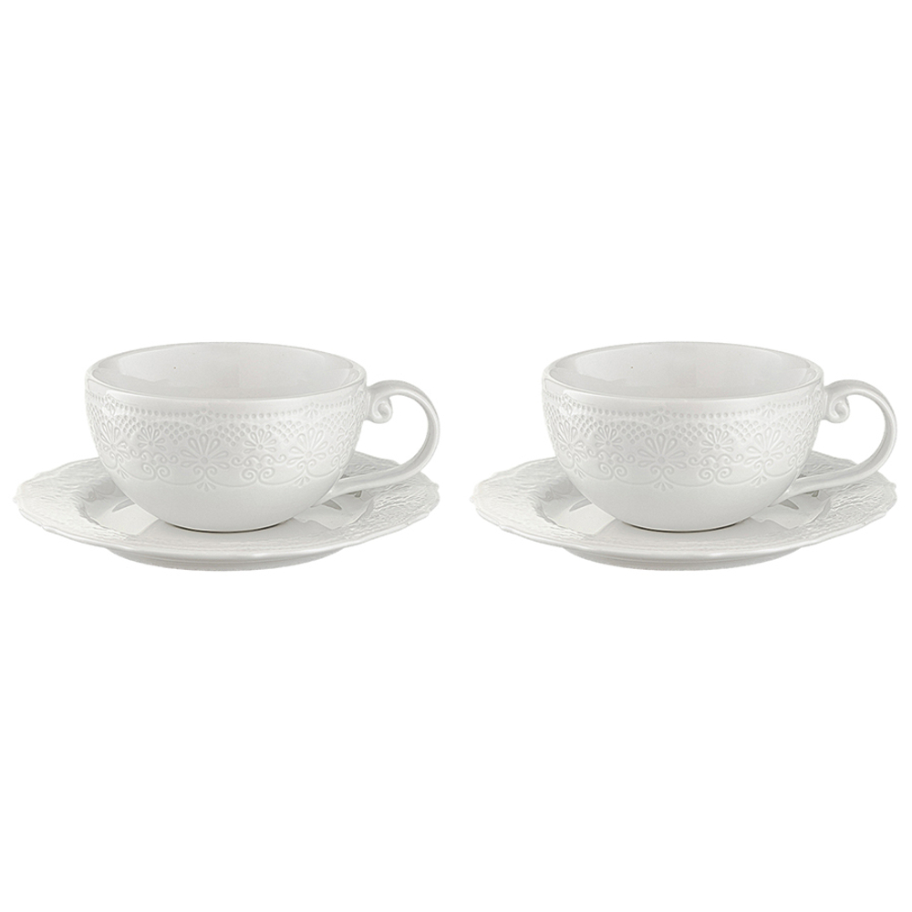 Набор чайных пар tracery, 250 мл, 2 шт.