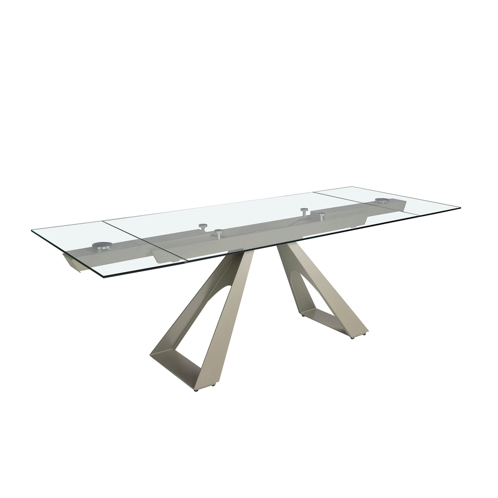 Раздвижной обеденный стол Angel Cerda 1125/MC22052DT из закаленного стекла 160/200/240 x 90