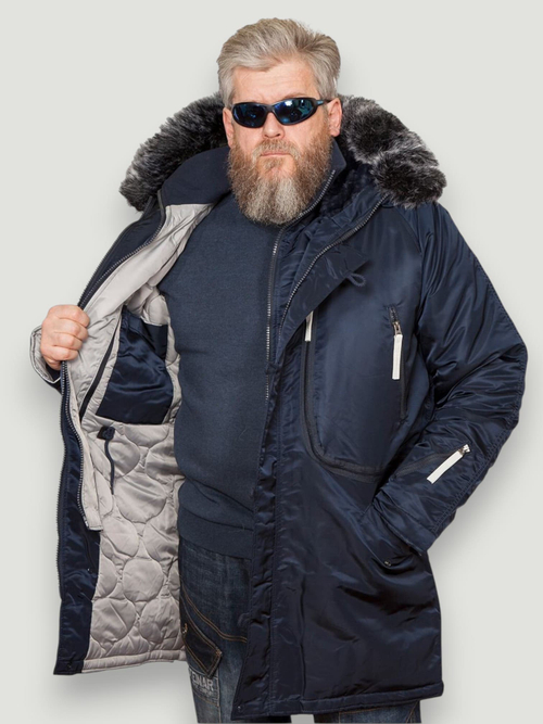 Куртка мужская зимняя Apolloget Expedition (т.синий - R.Blue/Gun Metal)