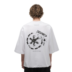 Футболка ZRD 3/4 Destroyed logo Белый