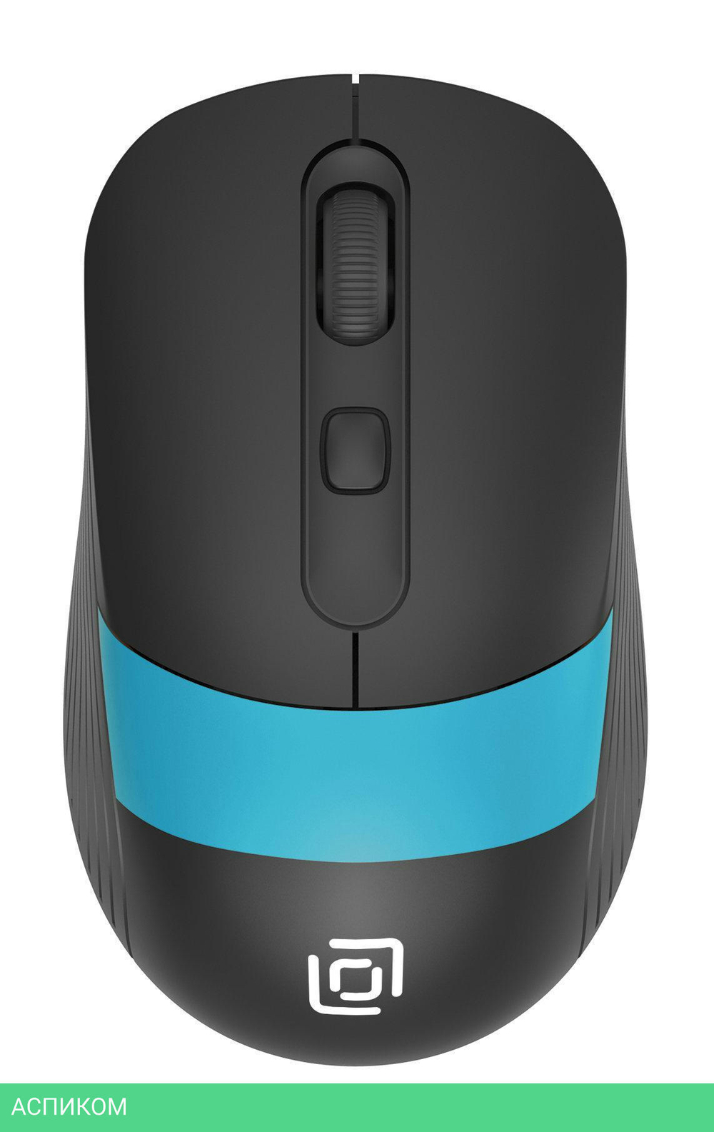 Мышь Oklick 310MW черный/синий (1869090)