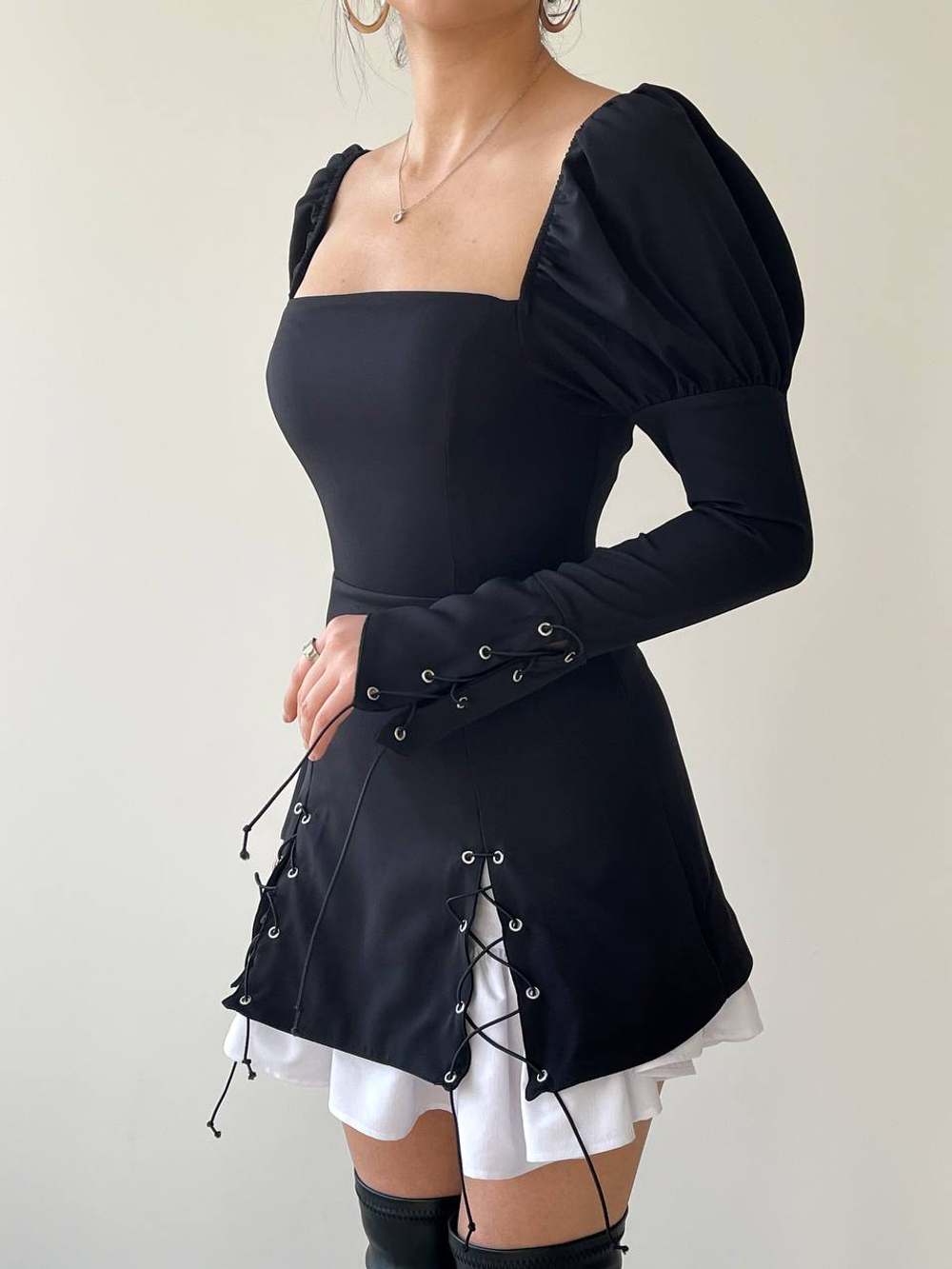 Платье мод 4341, черный