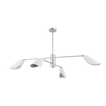 SLE1254-103-04 Светильник подвесной Серебристый/Белый E14 4*60W ALTON