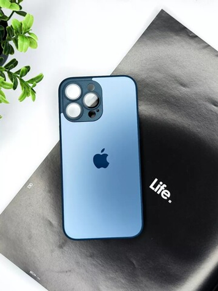 Накладка iPhone 14 PRO | AG Glass Case Navy Blue