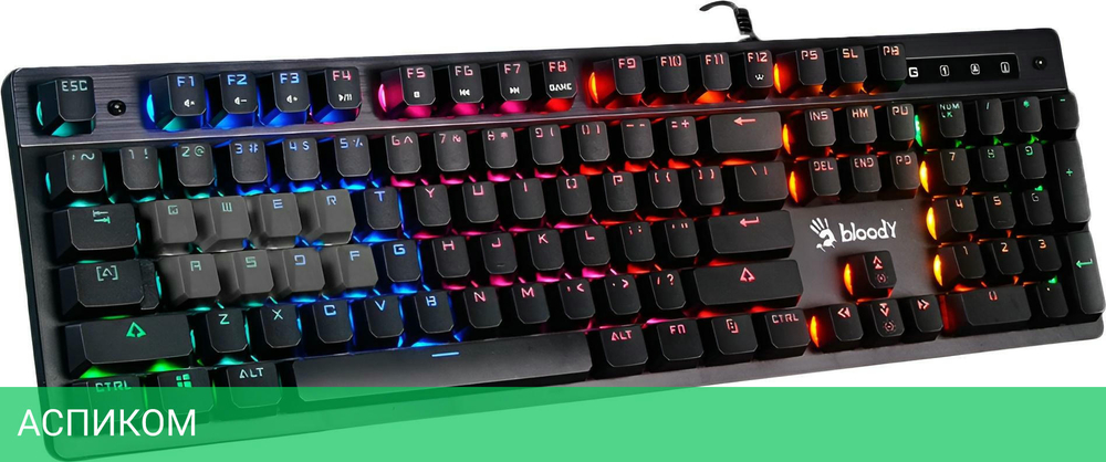 Клавиатура A4Tech Bloody B500N черный/серый