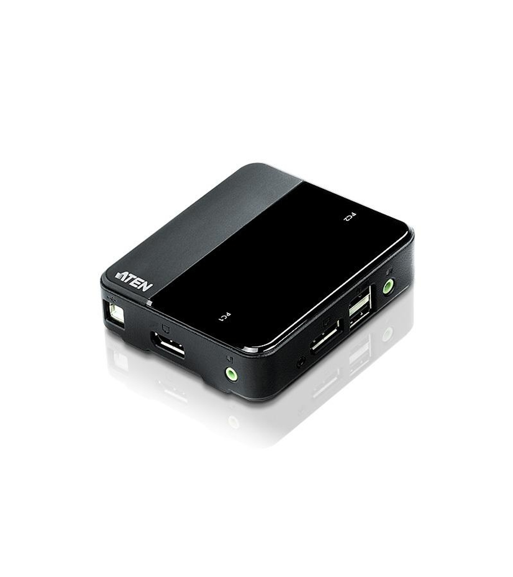 ATEN 2-Port USB DisplayPort/Audio KVM Switch (4K Supported and Cables included)