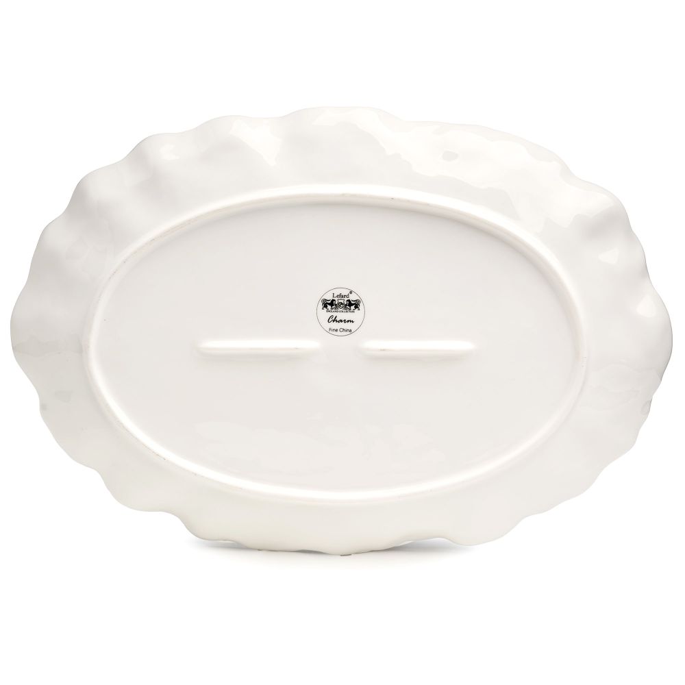 БЛЮДО ОВАЛЬНОЕ LEFARD "CHARM" 35,5*24*3 СМ (С ЗОЛОТОЙ ЛИНИЕЙ)