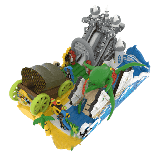 Надувная горка "Мир пиратов"