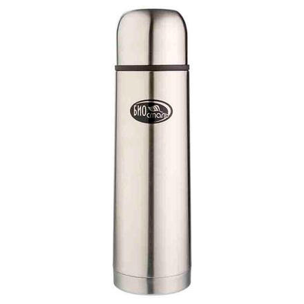 Термос Biostal (0,75 литра), 2 пробки, стальной
