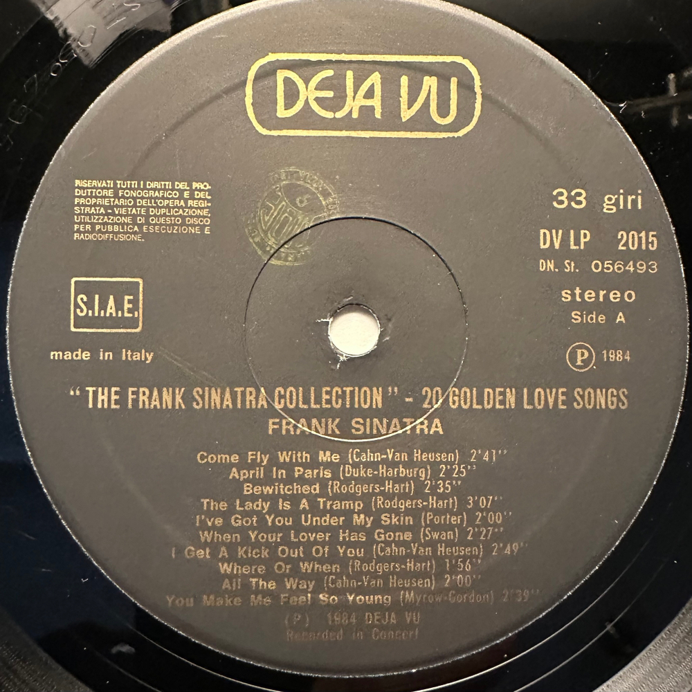Frank Sinatra ‎– The Frank Sinatra Collection (Италия 1984г.)