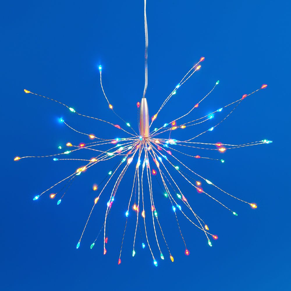 ULD-H3030-150-DTA-3AA-RC MULTI IP20 FIREWORKS Фигура светодиодная Фейерверк на батарейках 3AA не в-к. 30х30см. Подвесная. 120 светодиодов. Разноцветный свет. Пульт ДУ в-к. Провод прозрачный. TM Uniel