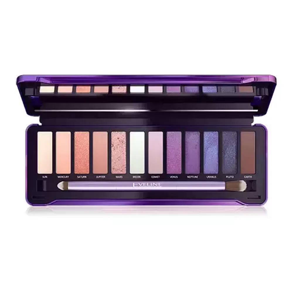 EVELINE Eyeshadow Palette Тени для век 12 тонов MYSTIC GALAXY (*3*12)