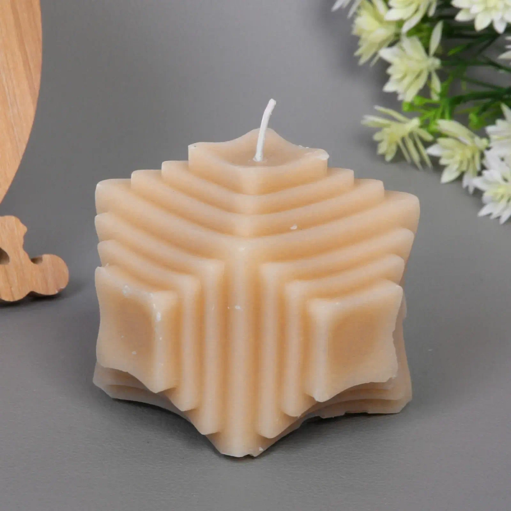 Свеча «Геометрия» 7.5*7.5, Какао