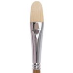 Кисть художественная профессиональная BRAUBERG ART CLASSIC, щетина, овальная, № 26, длинная ручка, 200739