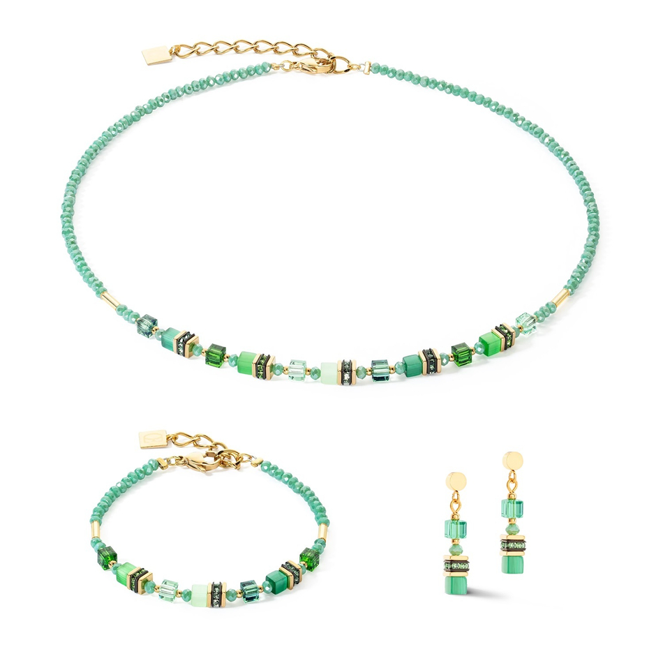 Колье Coeur de Lion Green 4565/10-0500