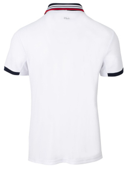 Мужское теннисное поло Fila Polo Andrew - white/navy comb