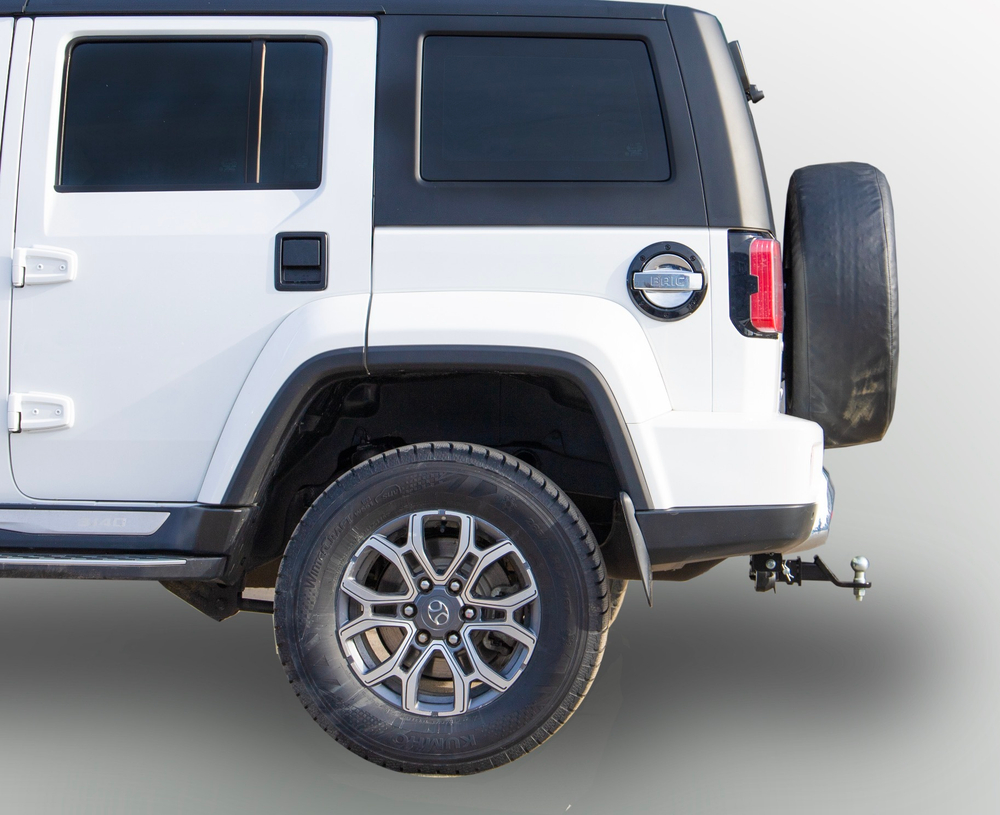 Фаркоп Лидер-плюс для BAIC BJ40 (I рестайлинг) 2019-2024 без снятия и выреза бампера. Тип шара: E. Нагрузки: 1000/100 кг, (без электрики в комплекте) - B301-E