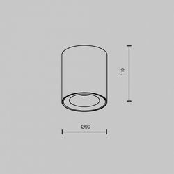 Накладной светильник Maytoni Spark C094-GU10-B