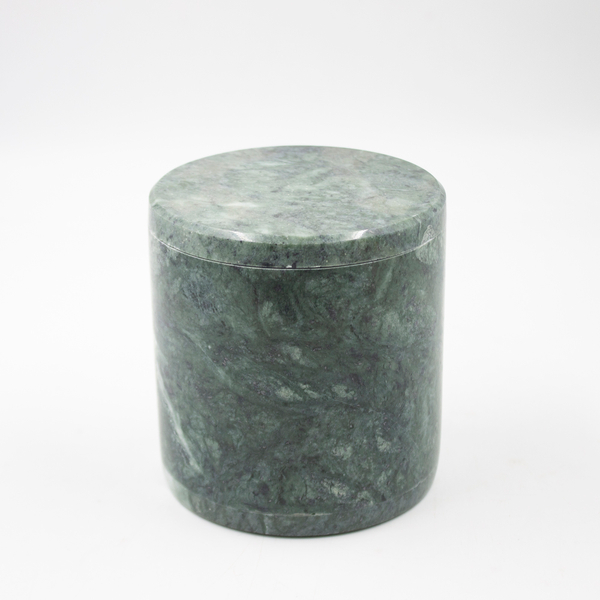 Урна для праха точеная мини змеевик 0,5 л