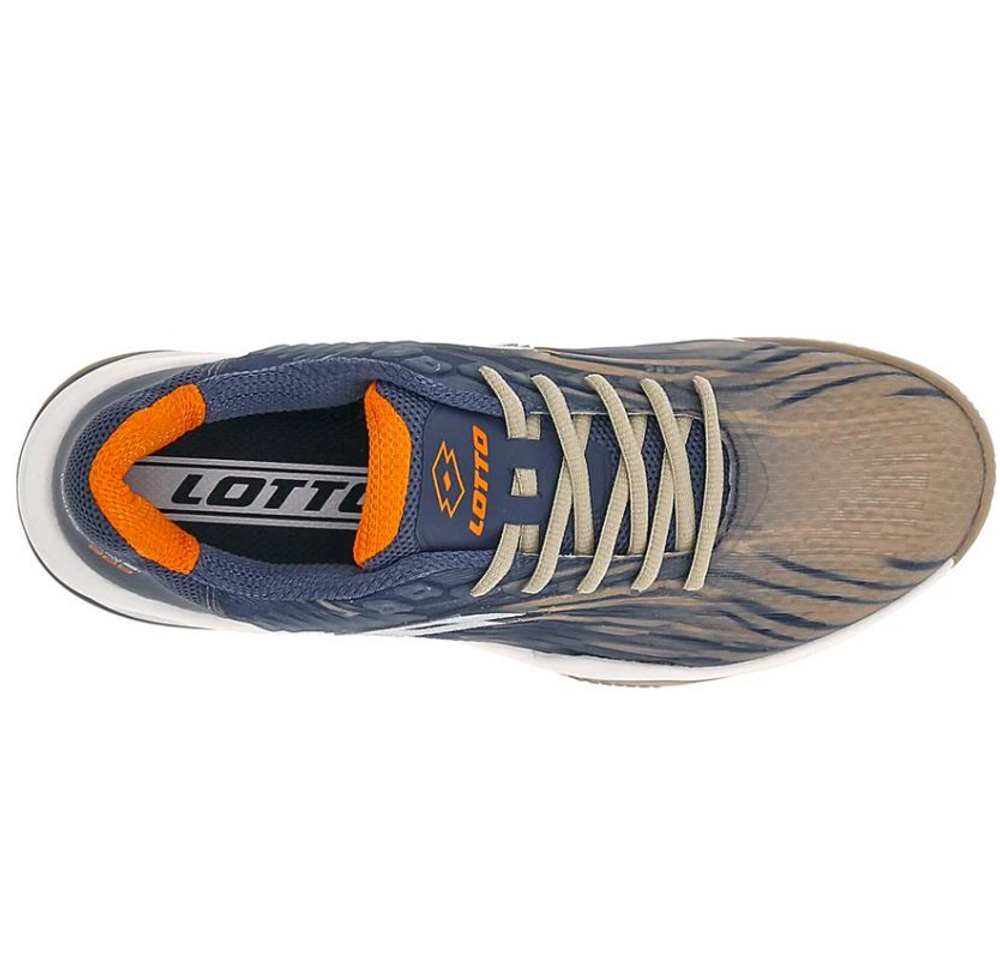 Мужские кроссовки теннисные Lotto Mirage 200 II PRT Clay - indigo blue/all white/irish beige