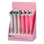 Ручка шариковая, Basir, синие чернила, серия "Космонавт", с резиновой фигуркой, 24 шт