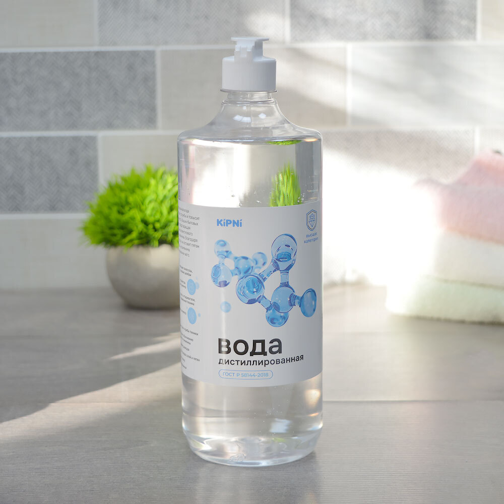 Вода дистилированная 1л ПЭТ