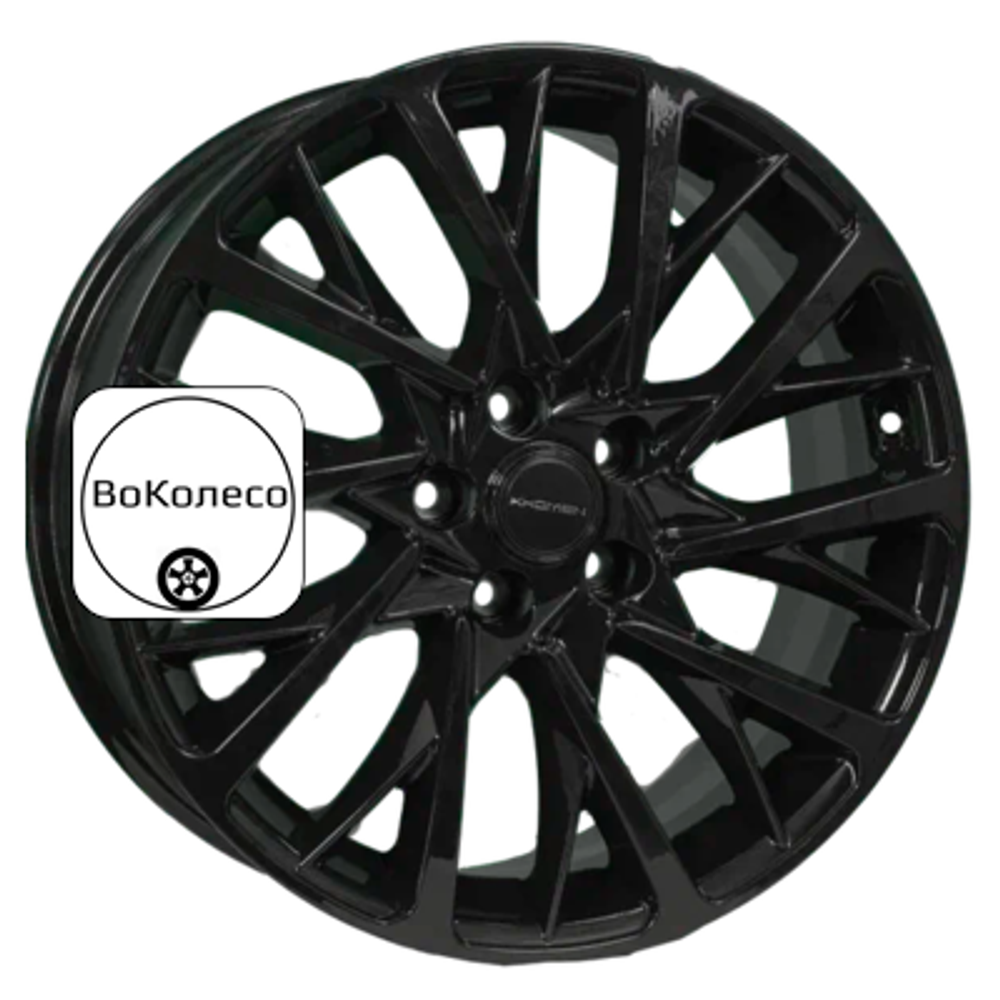 7,5x18/5x108 ET46 D63,4 KHW1804 (Tugela/Jaguar F-Pace) Black Khomen Wheels