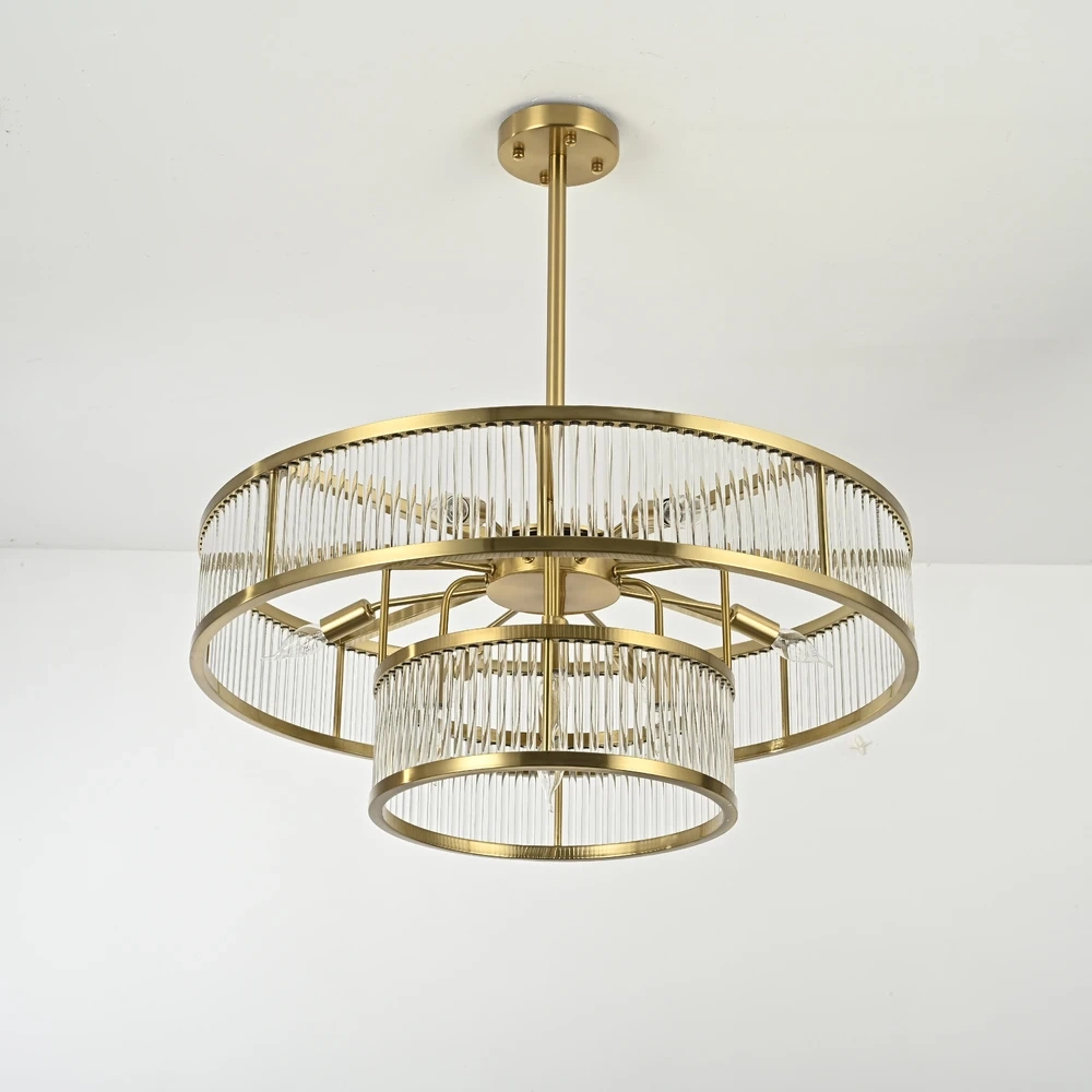 Люстра на штанге Imperiumloft RH MARAIS ROUND CHANDELIER 147903-22