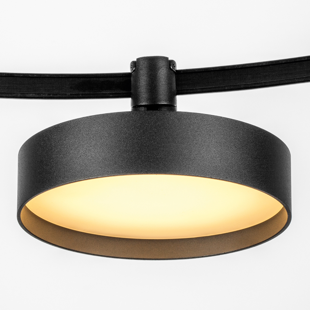 207537 Светильник 48V д/1-фазн трека DUE LED 20W 1070LM 100G ЧЕРНЫЙ 3000K IP20