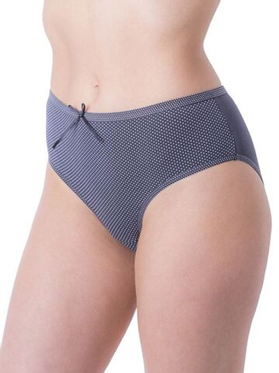 Трусики-слипы с принтом в горошек (Размер: XL) (Цвет: темно-серый)