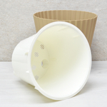 Горшок цветочный Sand 5,8л d230мм с дренажной вставкой, молочный шоколад