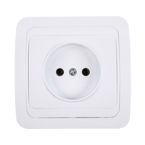 Розетка для скрытой проводки, одинарная, 16А, б/з белая, В0022(G-B0022), (шт.)